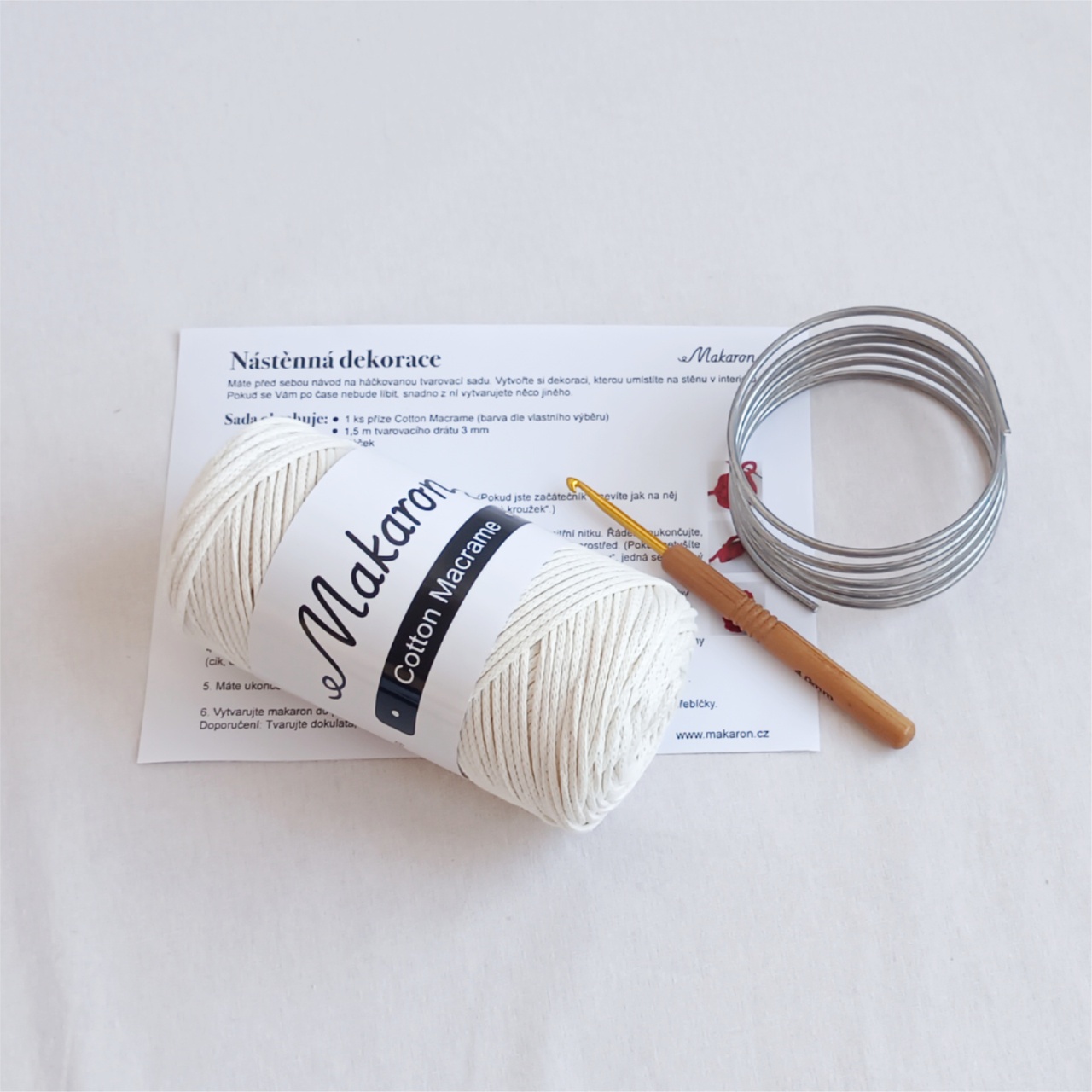 Sada pro nástěnnou dekoraci - smetanová