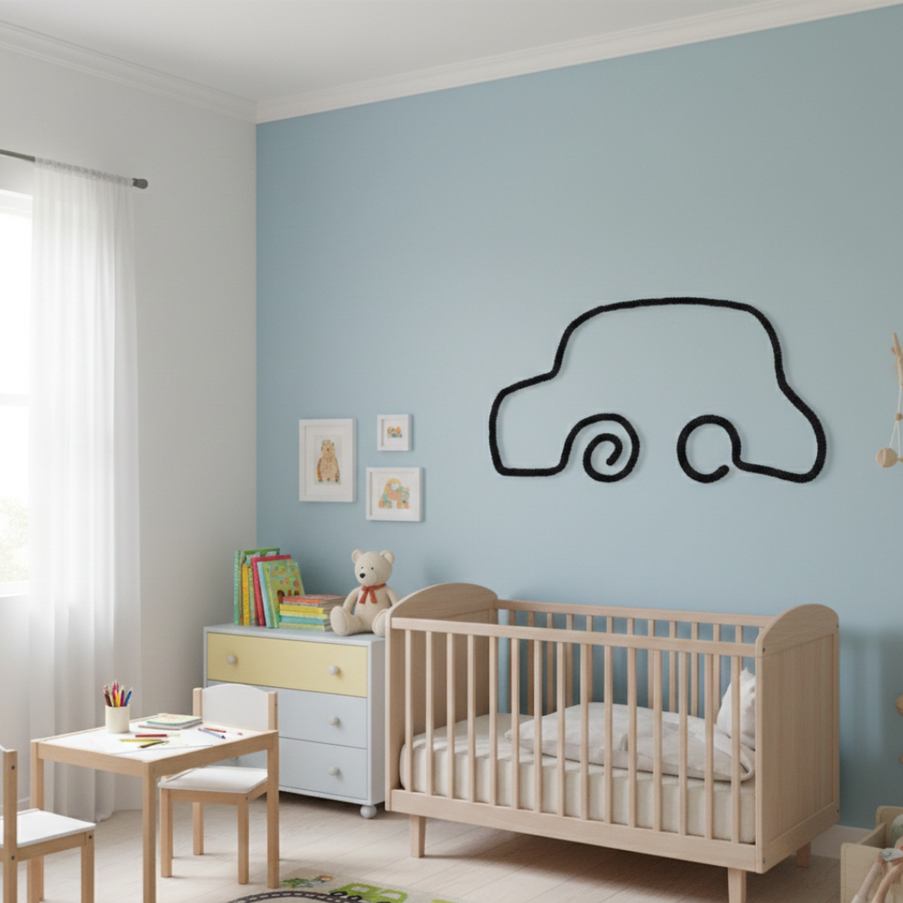 Sada pro nástěnnou dekoraci - smetanová - 4