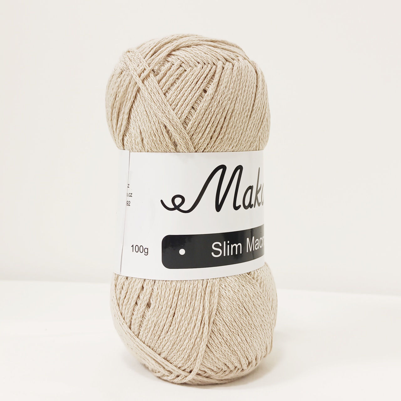 Slim Macrame béžová 2mm - 2