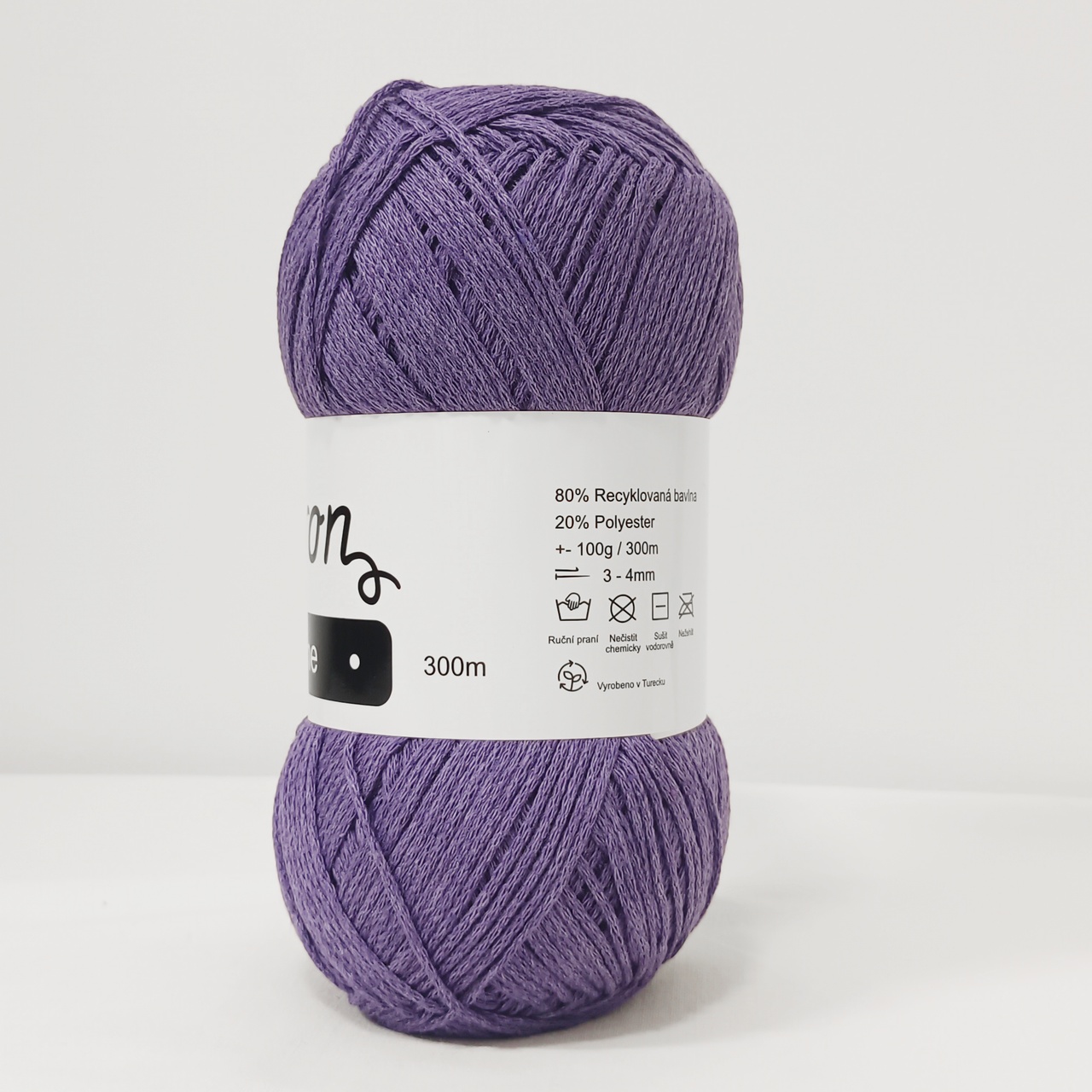 Slim Macrame fialová 2mm - 2