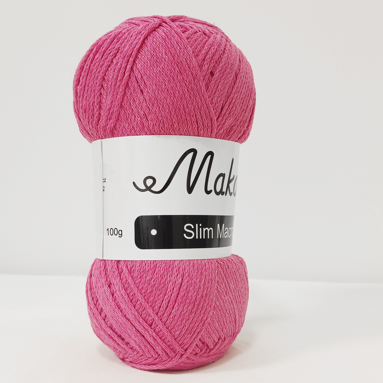 Slim Macrame tmavě růžová 2mm - 3