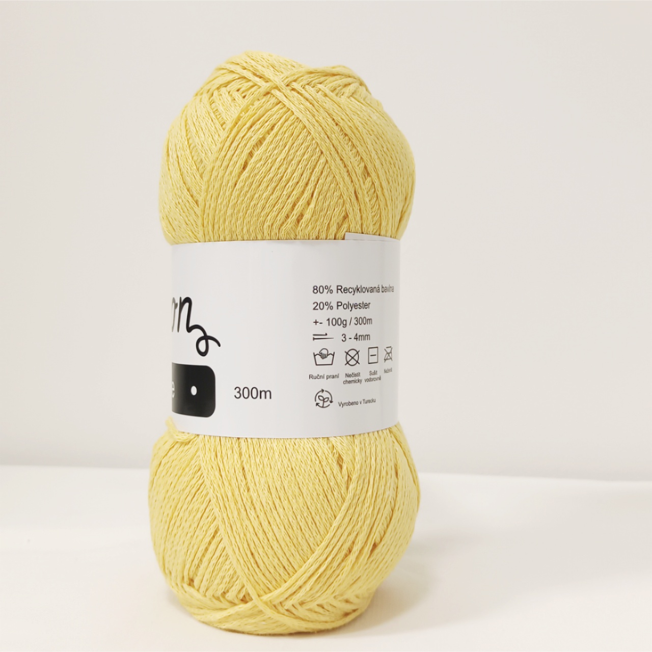 Slim Macrame žlutá 2mm - 3