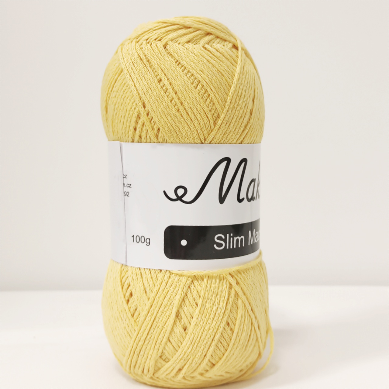 Slim Macrame žlutá 2mm - 2