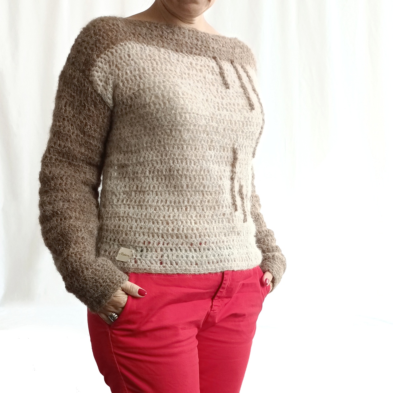 Svetr béžová alpaka 40-44 - 2