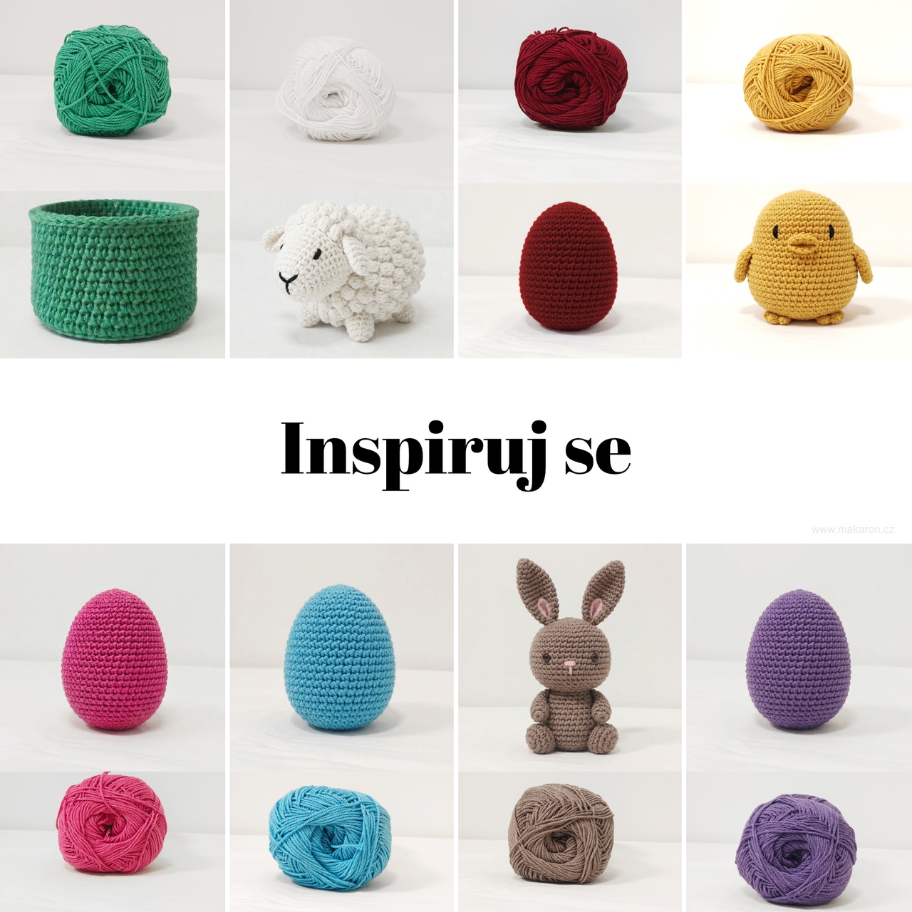 Velikonoční sada 4 klubka Reknit - 1