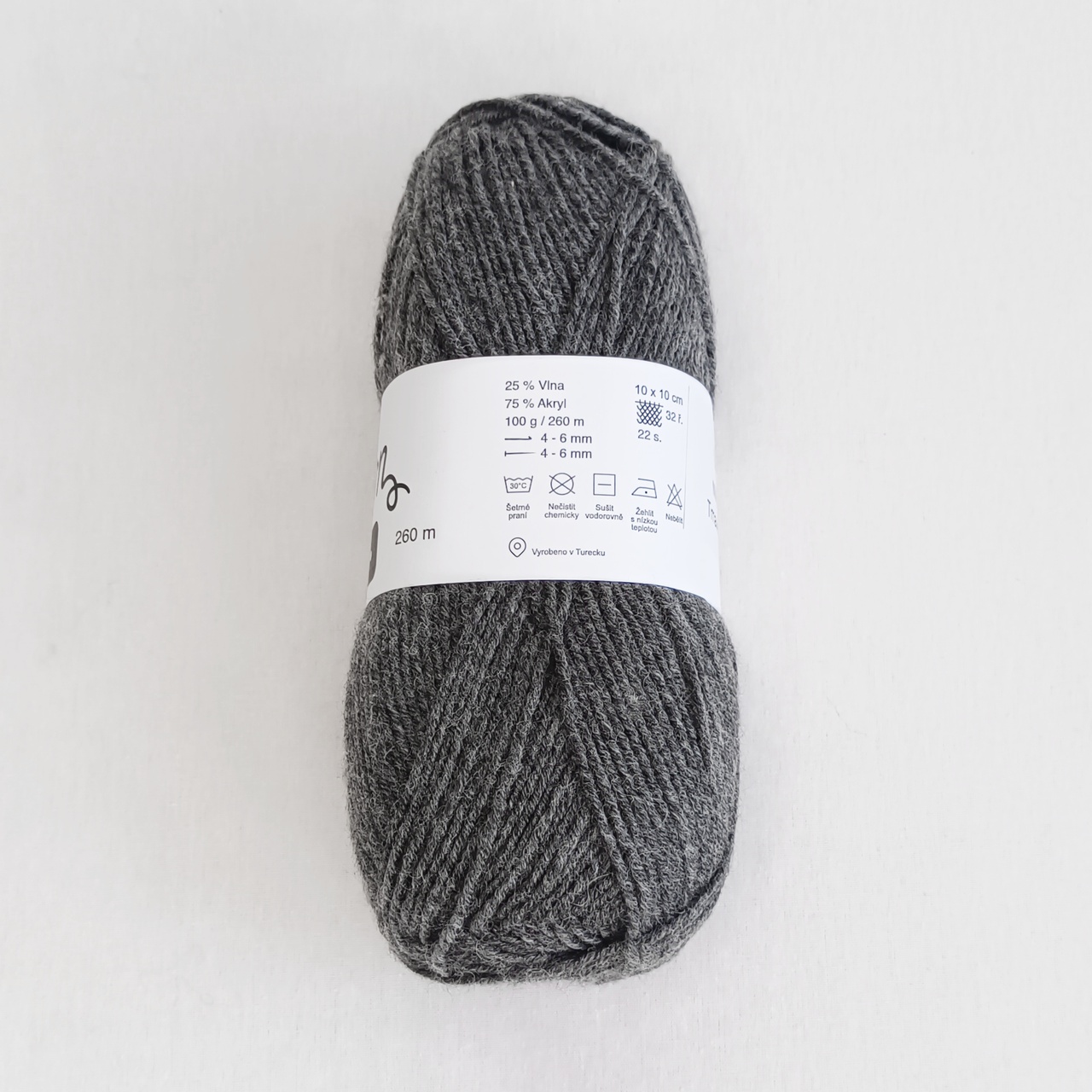 Woolly tmavě šedá - 2